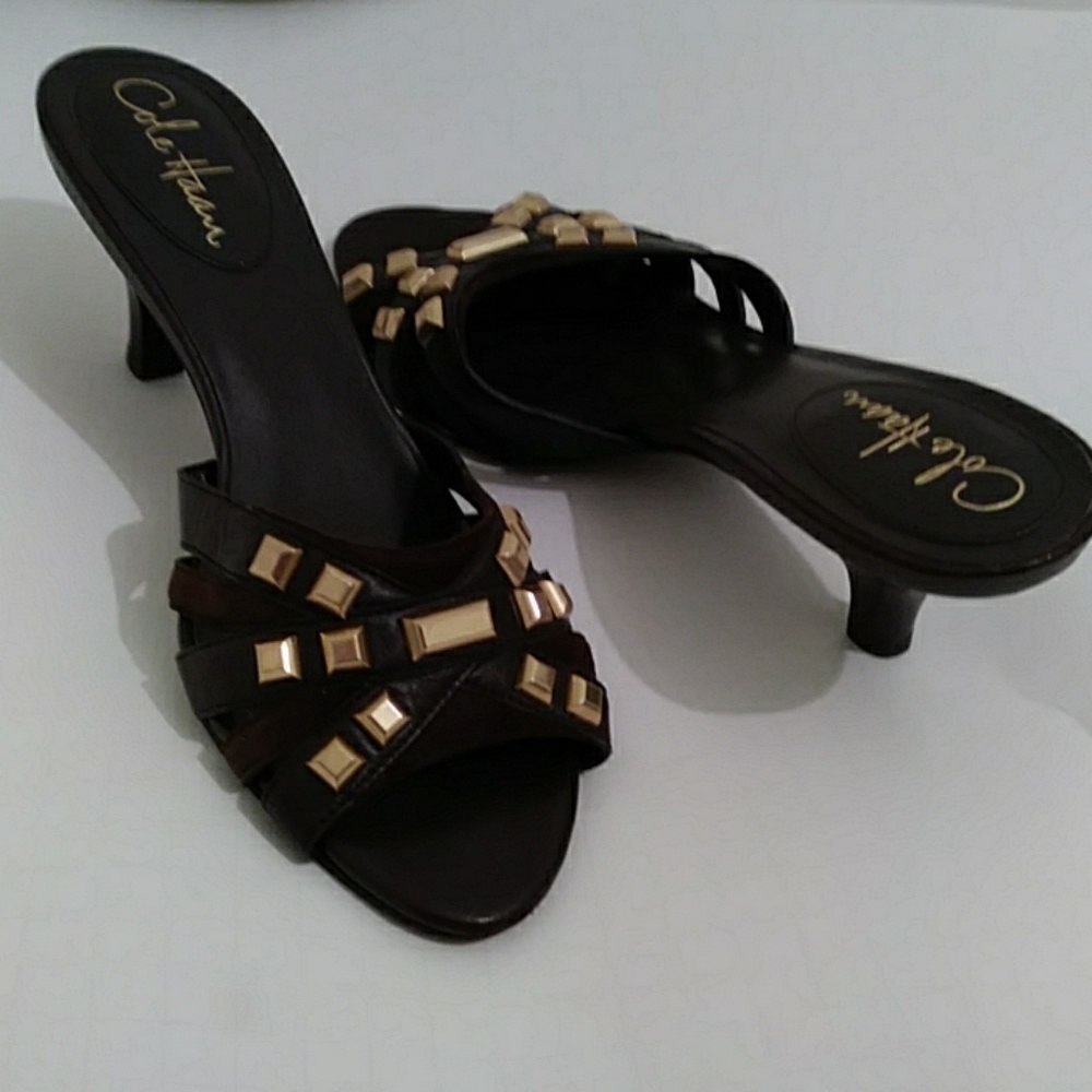 🍒3/$10 - Cole Haan Nike Air Sandals Leather Suede